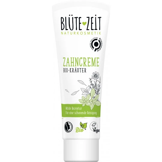 Blüte-Zeit Zahncreme Bio-Kräuter 75ML 3 Blüte-Zeit Zahncreme Bio-Kräuter 75ML