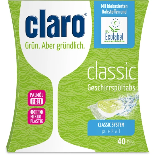 Claro Classic Geschirrspültabs 40ST 3 Claro Classic Geschirrspültabs 40ST