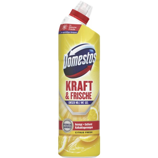 Domestos WC Gel Kraft & Frische Citrus Fresh 750ML 3 Domestos WC Gel Kraft & Frische Citrus Fresh 750ML