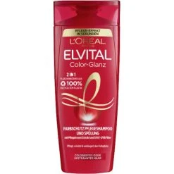 L'Oreal Elvital Color Glanz 2in1 Farbschutz Pflege-Shampoo Und Spülung 300ML