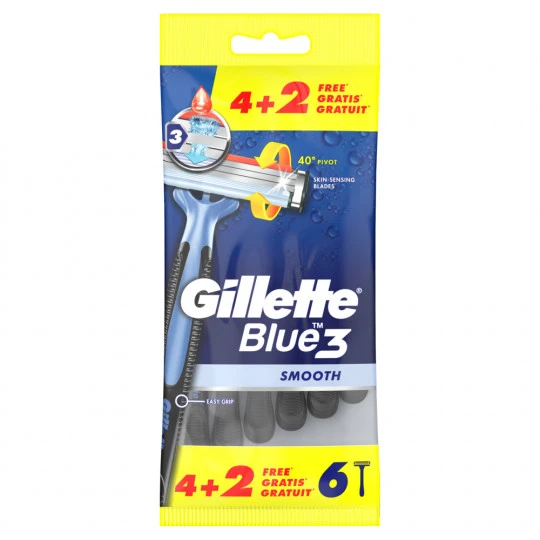 GilletteBlue 3 Smooth Einwegrasierer 6ST 3 GilletteBlue 3 Smooth Einwegrasierer 6ST