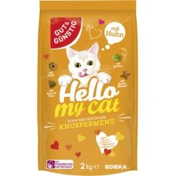 Gut & Günstig Hello My Cat Knusper Menü Mit Huhn 2KG