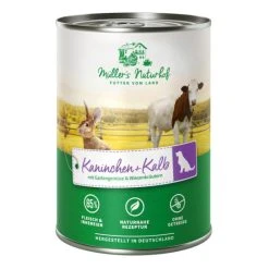 Müller's Naturhof Hundefutter Kalb & Kaninchen 400G