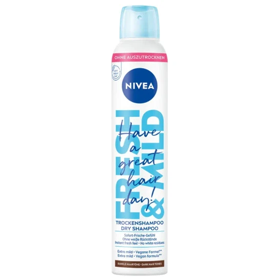 NIVEA Fresh&Mild Trockenshampoo Dunkle Haartöne 200ML 3 NIVEA Fresh&Mild Trockenshampoo Dunkle Haartöne 200ML
